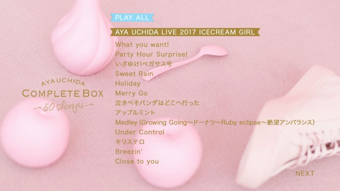 内田彩演唱会][内田彩AYA UCHIDA Complete Box ~50Songs~2017][BDMV